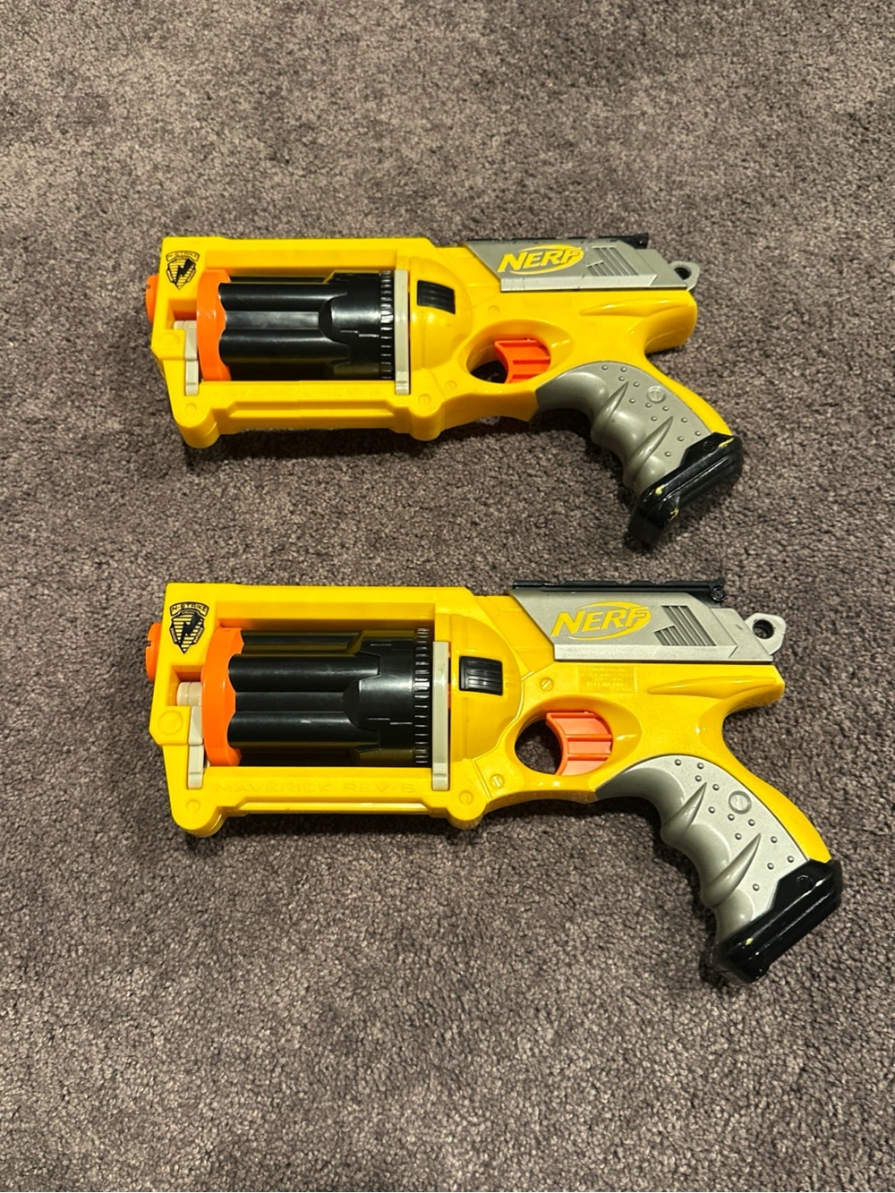 Nerf Maverick REV-6 Play Shooter Gun Bundle Of 2